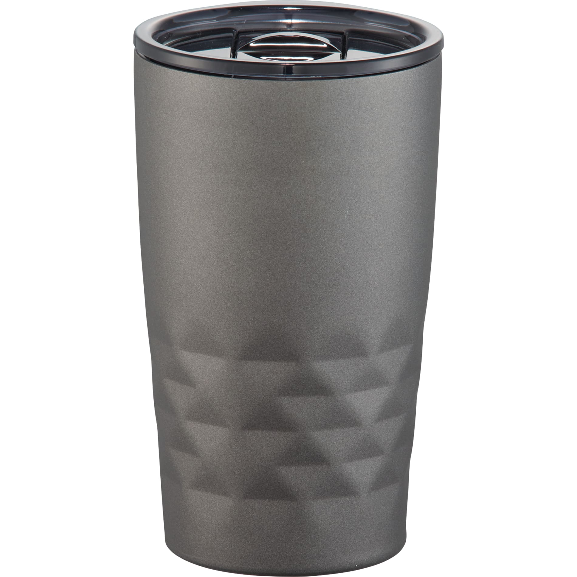 Front View of Gray Copper Vacuum Insulated K Mini Tumbler 14oz plain