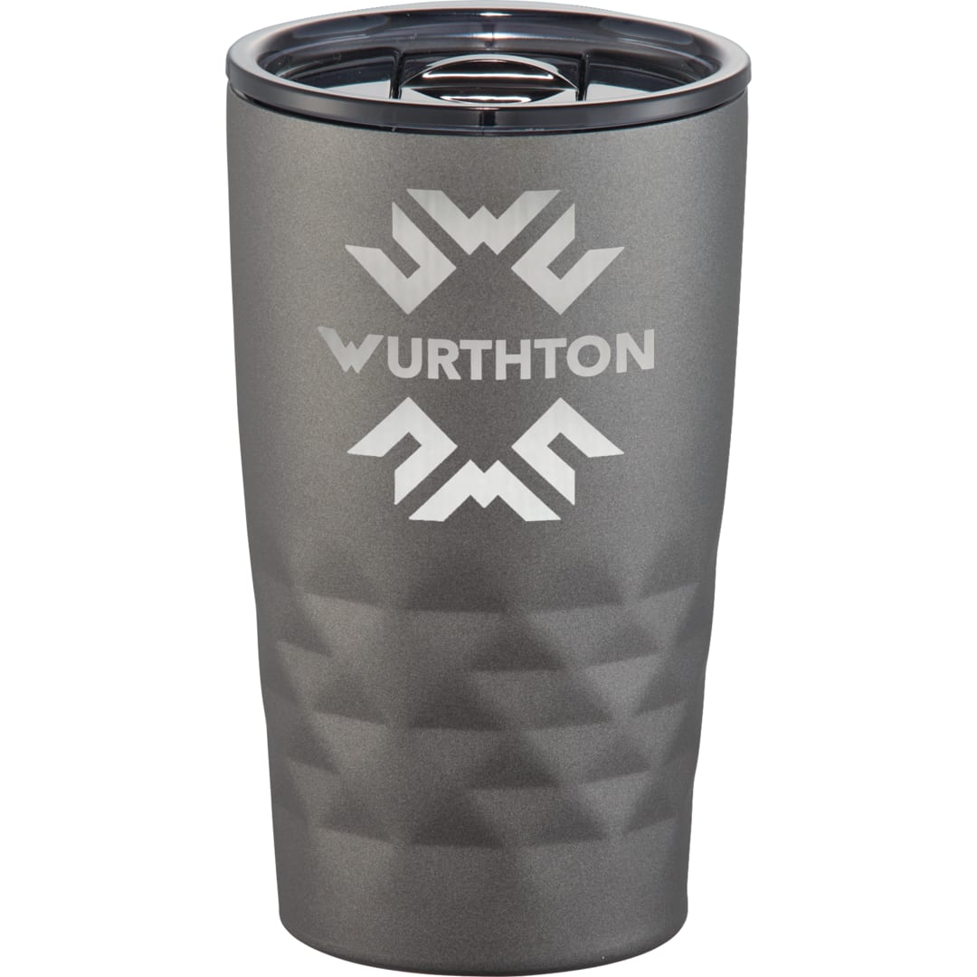Front View of Gray Copper Vacuum Insulated K Mini Tumbler 14oz