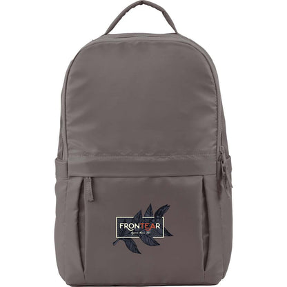 Front View of Gray Daybreak Recycled 15" Laptop Backpack