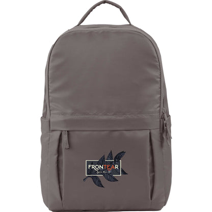 Front View of Gray Daybreak Recycled 15" Laptop Backpack