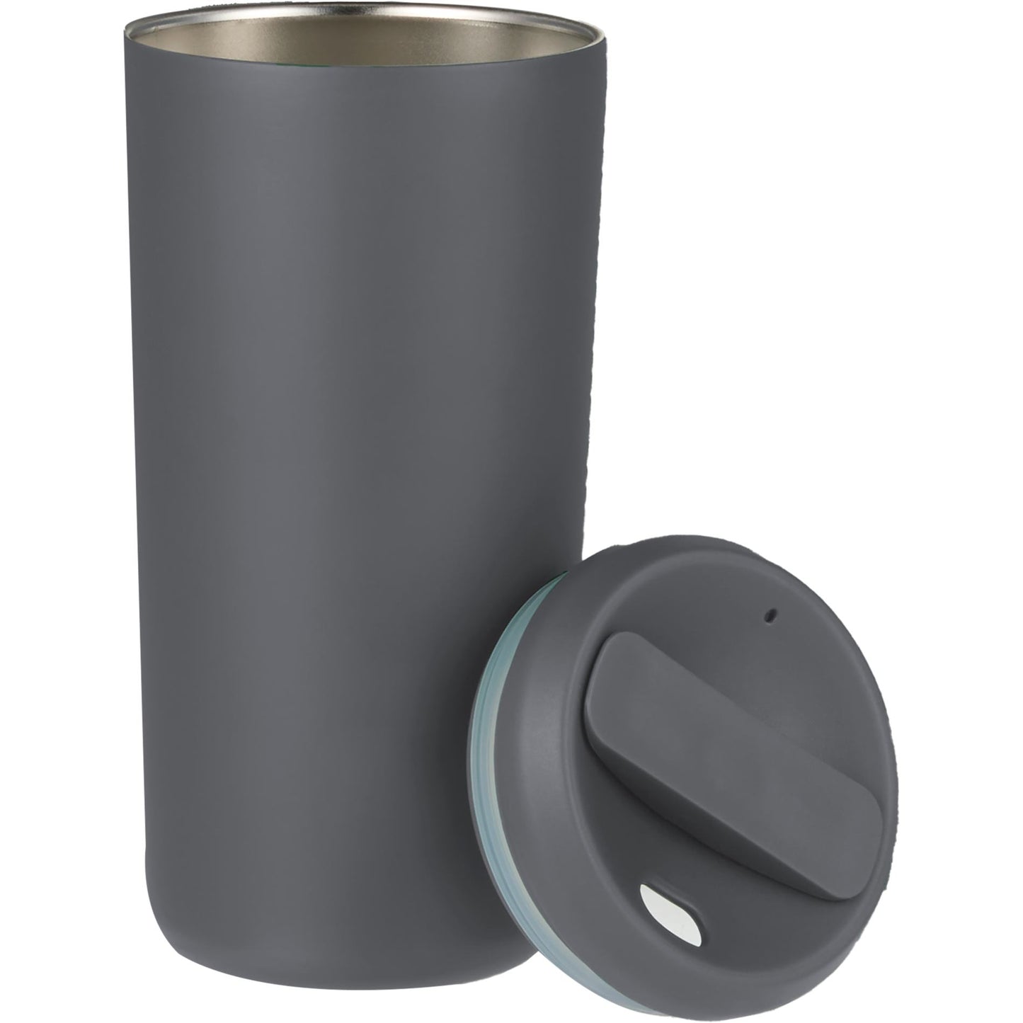Front View of Gray Drake Eco-Friendly Vacuum Insulated  Tumbler 16oz plain