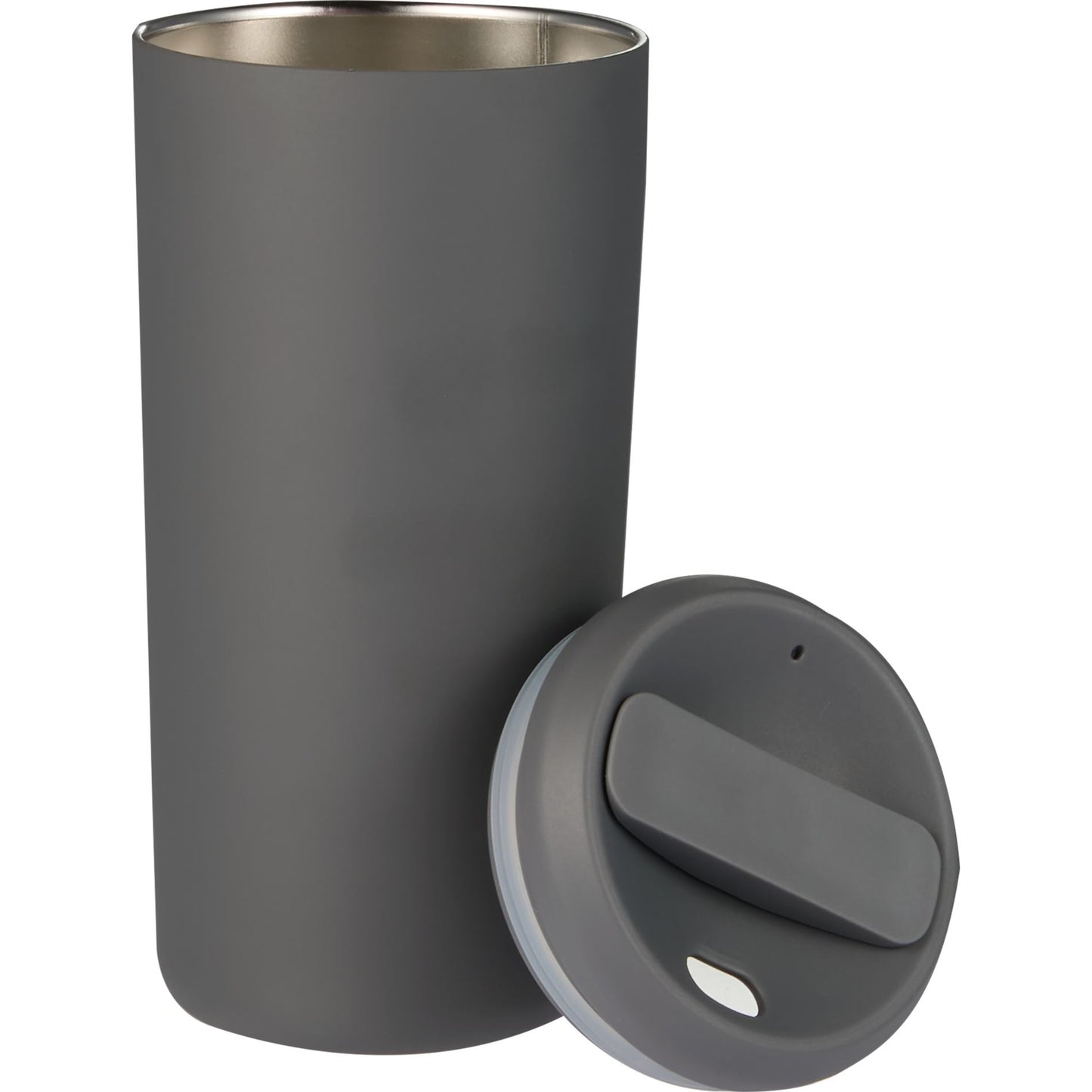 Front View of Gray Drake Eco-Friendly Vacuum Insulated  Tumbler 16oz plain