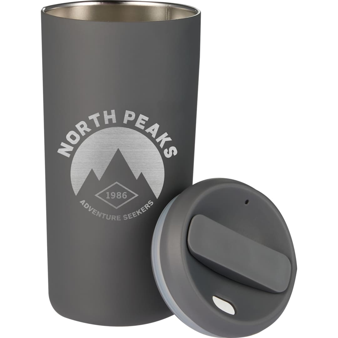 Front View of Gray Drake Eco-Friendly Vacuum Insulated  Tumbler 16oz