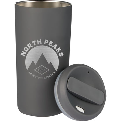 Front View of Gray Drake Eco-Friendly Vacuum Insulated  Tumbler 16oz