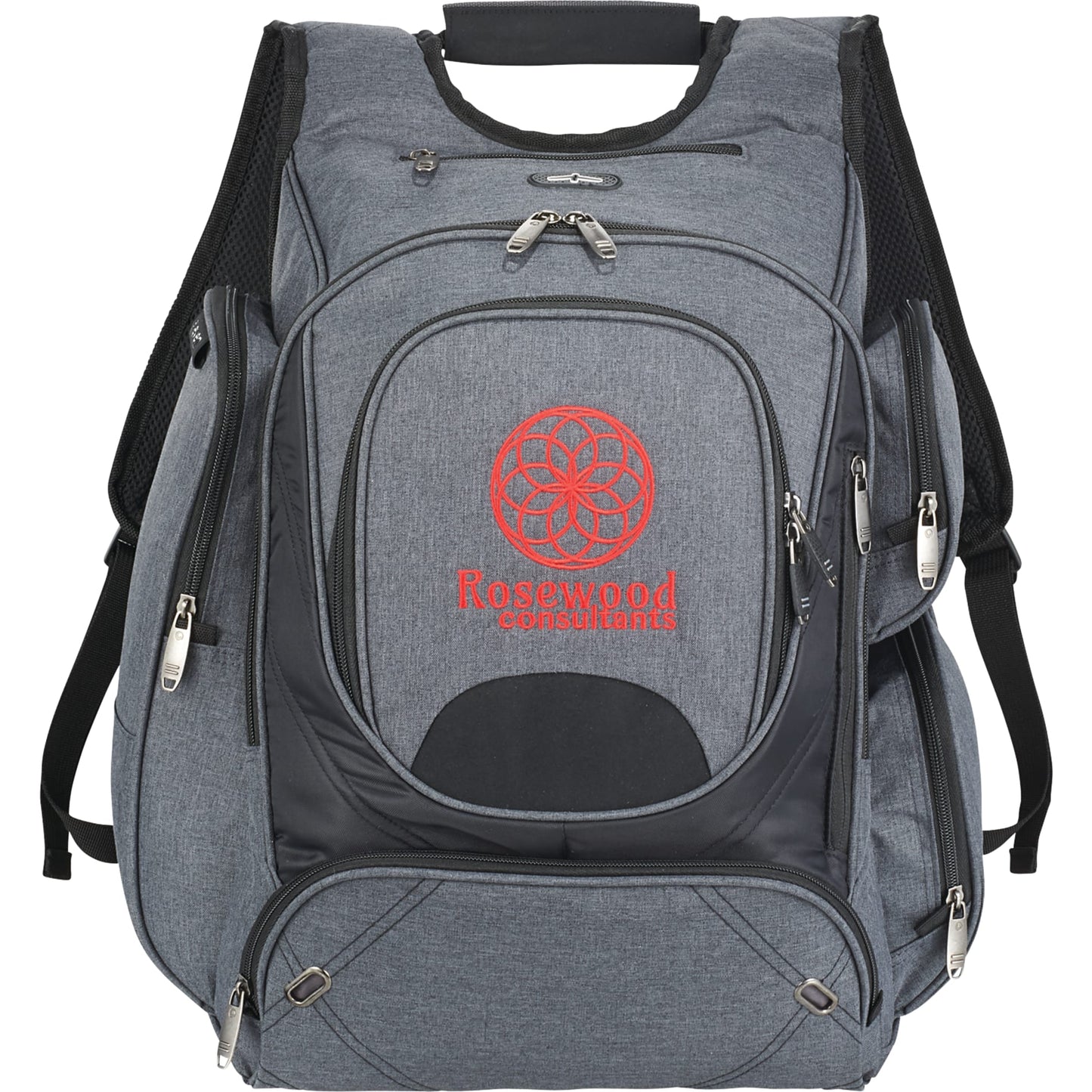 Front View of Gray elleven™ TSA 17" Computer Backpack