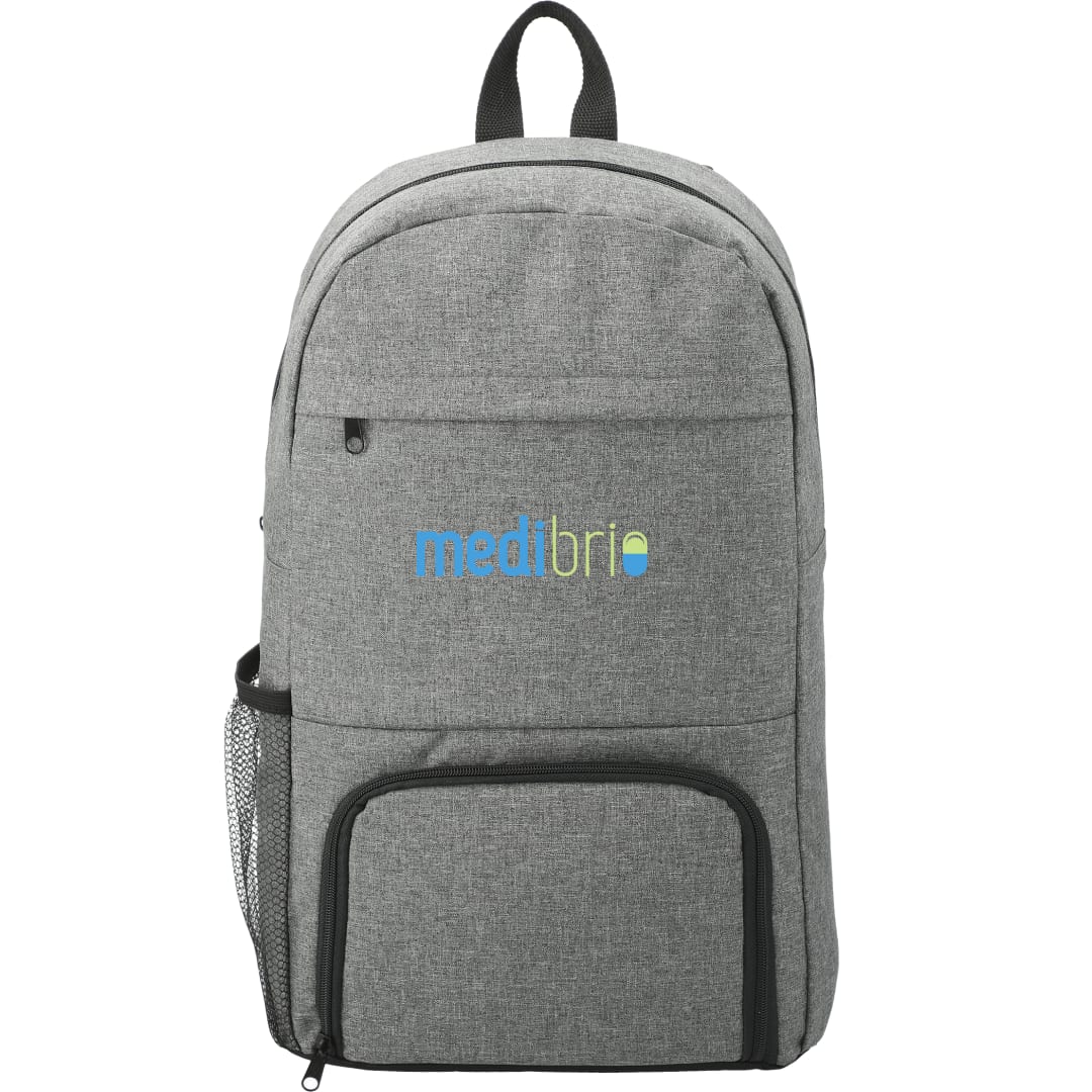 Front View of Gray Essential Insulated 15" Computer Backpack