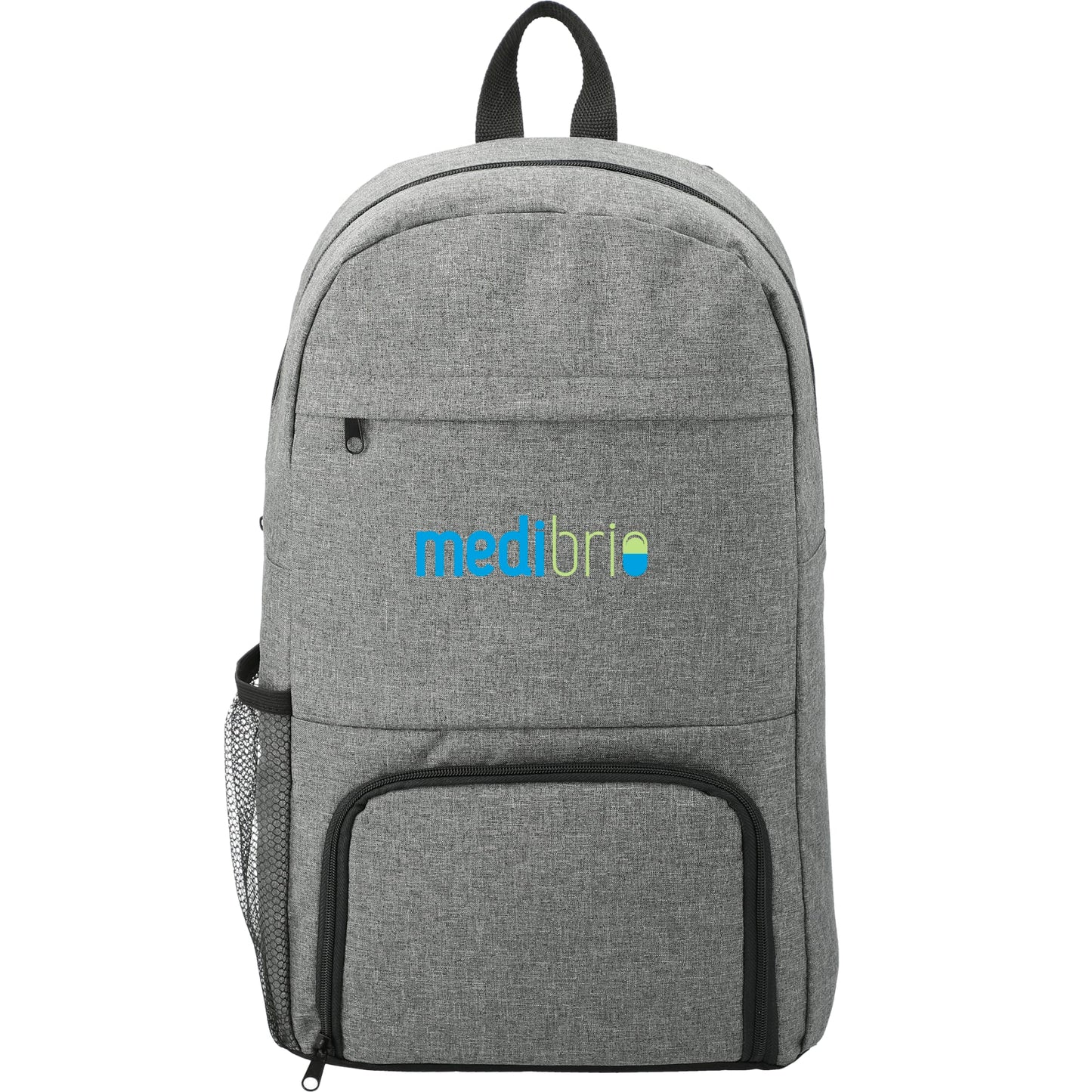 Front View of Gray Essential Insulated 15" Computer Backpack