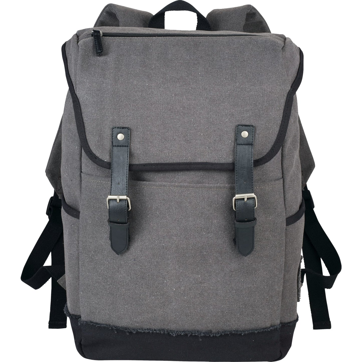 Front View of Gray Field & Co. Hudson 15" Computer Backpack plain