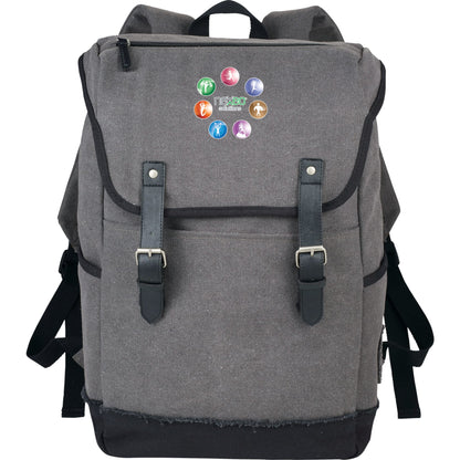 Front View of Gray Field & Co. Hudson 15" Computer Backpack
