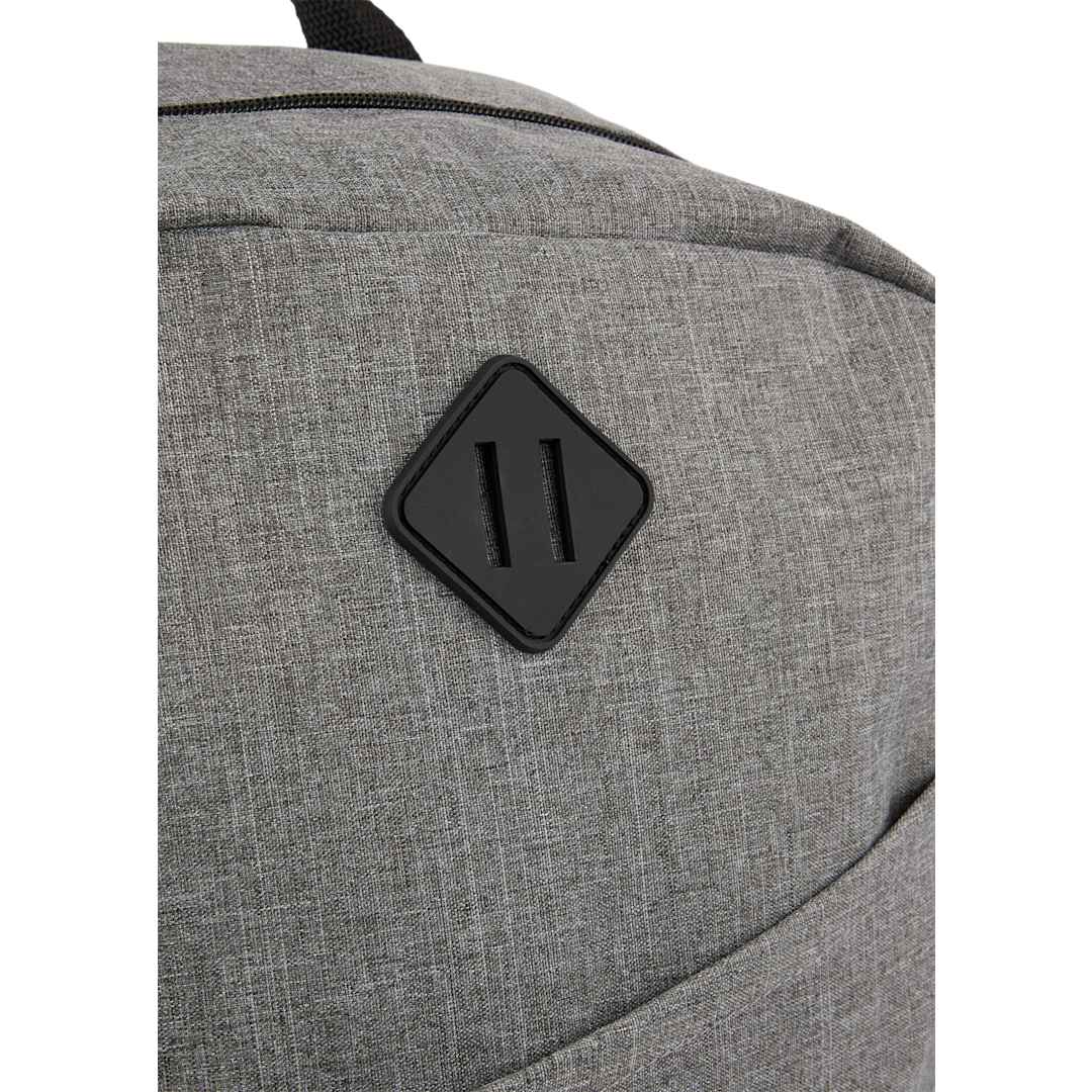 Front View of Gray Forrest Recycled 15" Computer Backpack