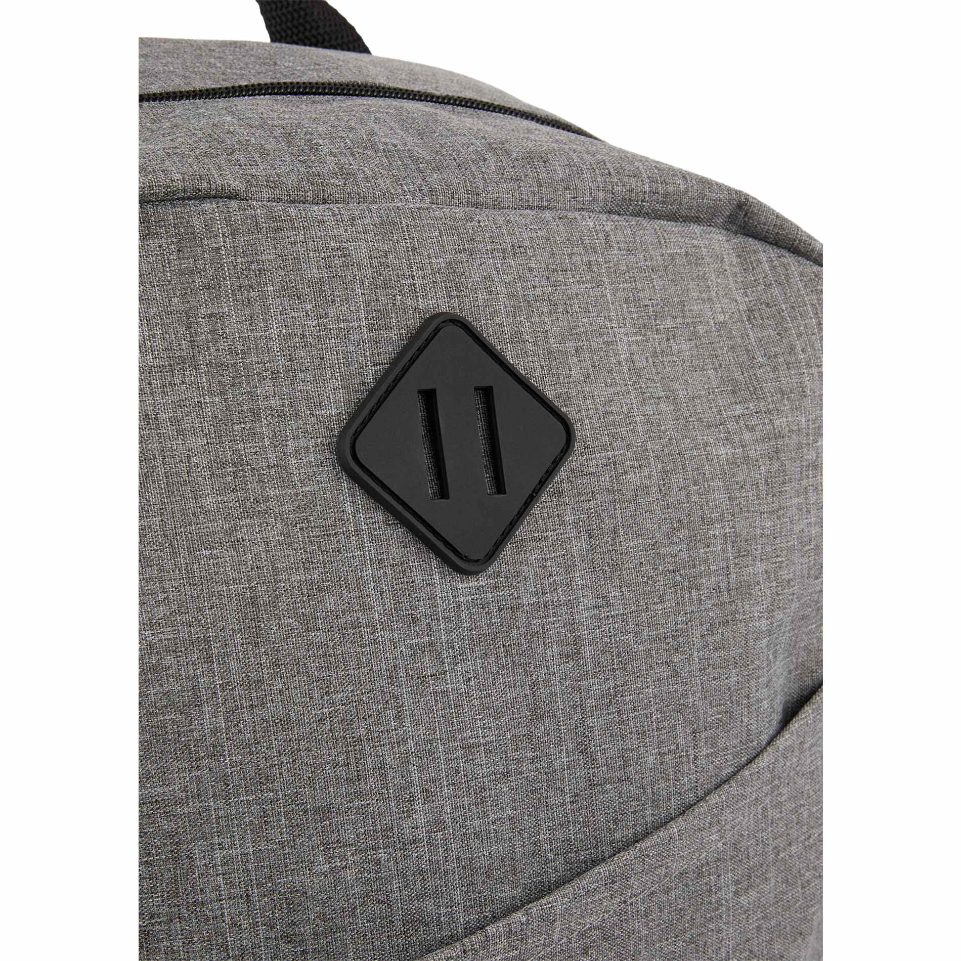 Front View of Gray Forrest Recycled 15" Computer Backpack