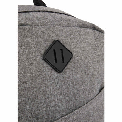 Front View of Gray Forrest Recycled 15" Computer Backpack