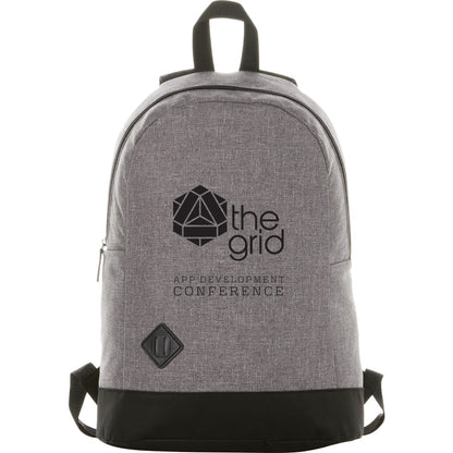 Front View of Gray Graphite Dome 15" Computer Backpack