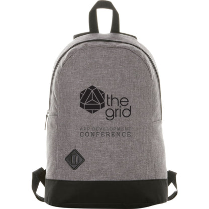Front View of Gray Graphite Dome 15" Computer Backpack