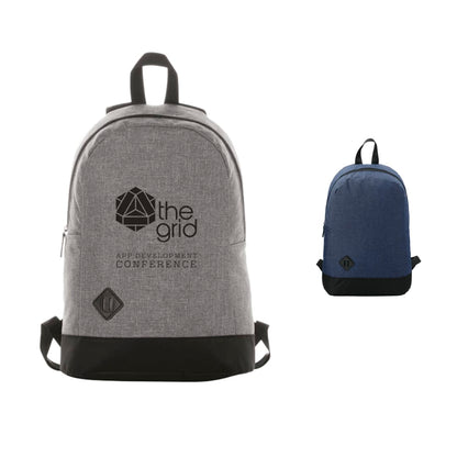 Front View of Gray Graphite Dome 15" Computer Backpack