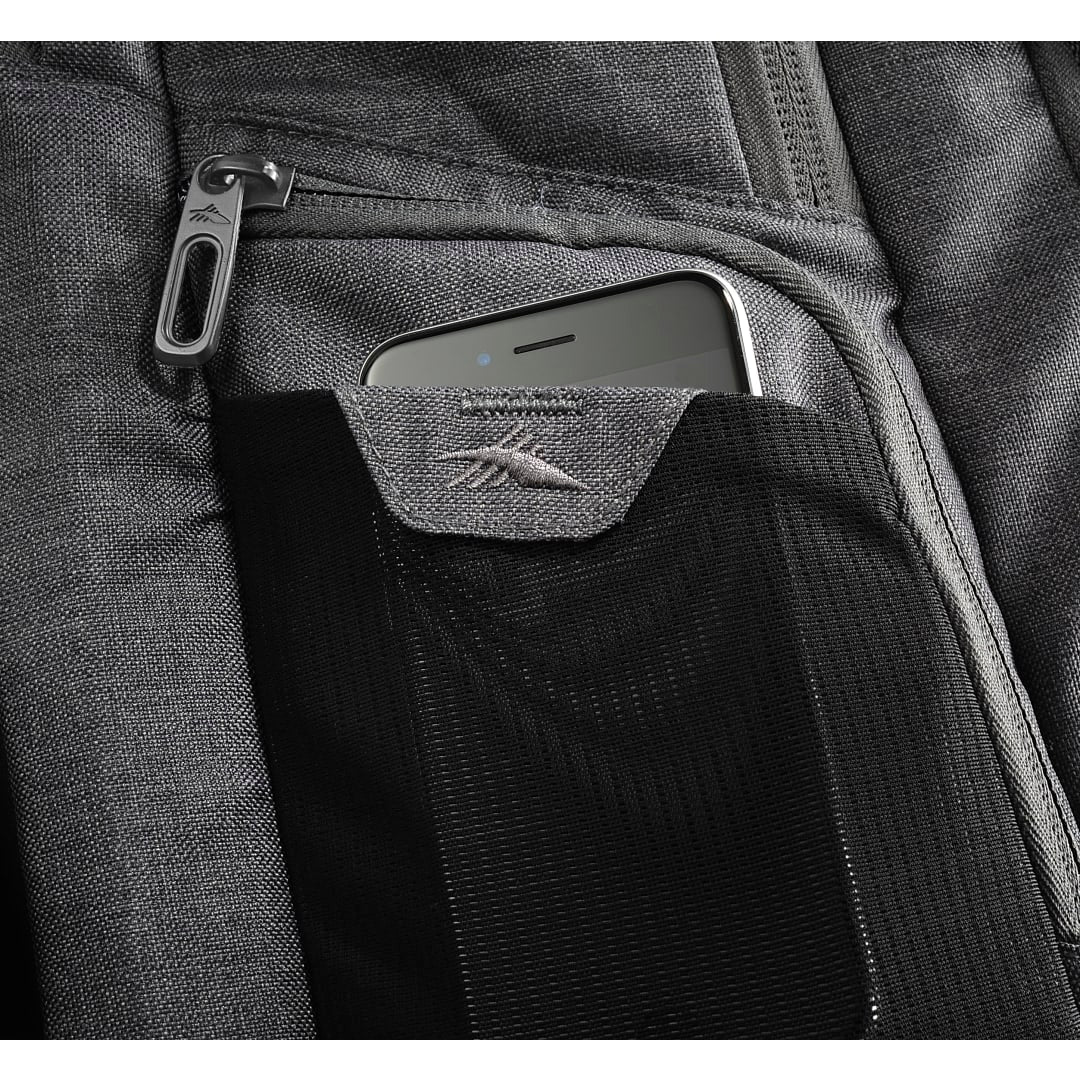 Front View of Gray High Sierra 17" Computer UBT Deluxe Backpack
