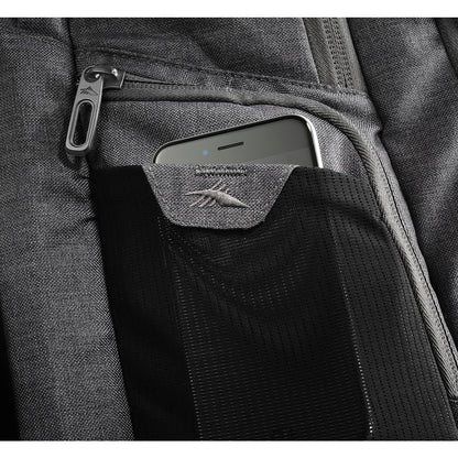 Front View of Gray High Sierra 17" Computer UBT Deluxe Backpack