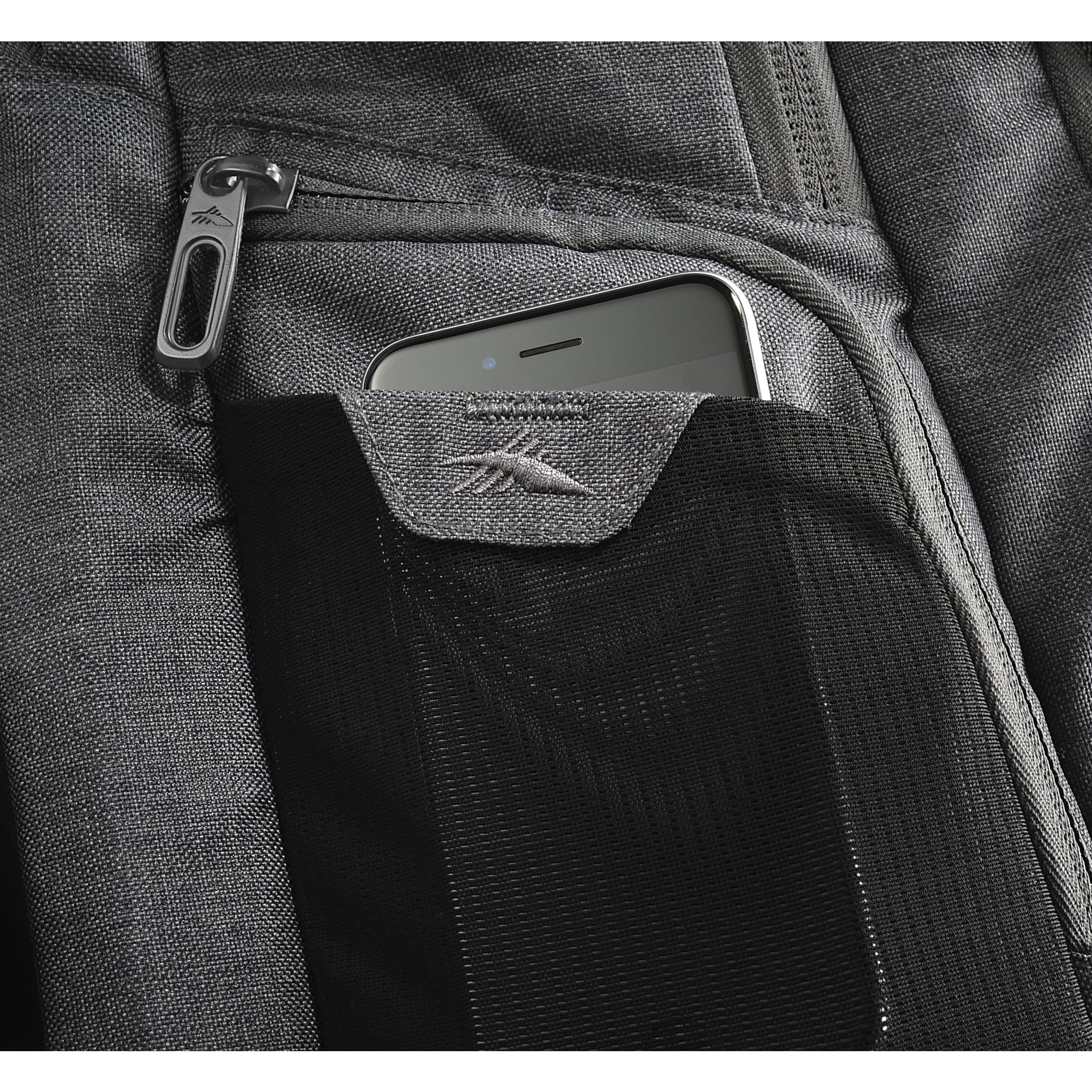 Front View of Gray High Sierra 17" Computer UBT Deluxe Backpack