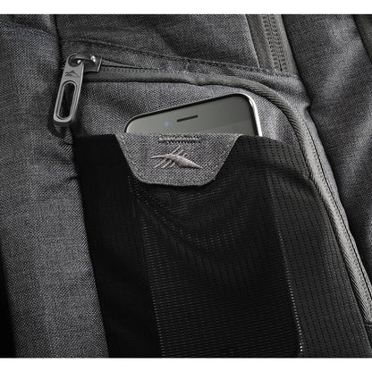Front View of Gray High Sierra 17" Computer UBT Deluxe Backpack