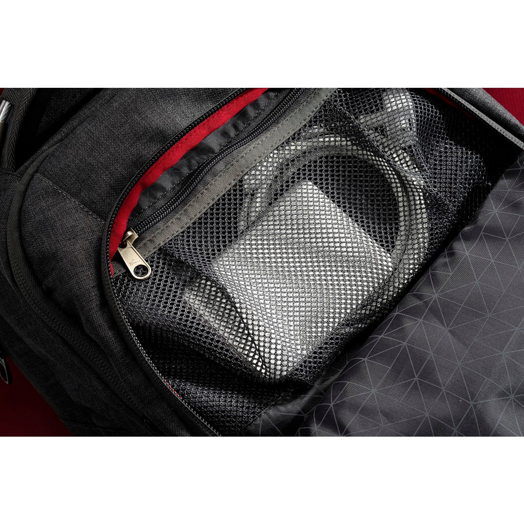 Front View of Gray High Sierra 17" Computer UBT Deluxe Backpack