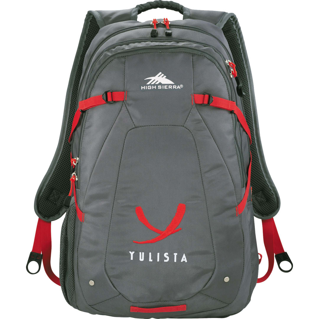 Front View of Gray High Sierra Fallout 17" Computer Backpack