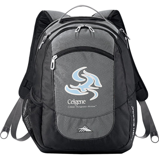 Front View of Gray High Sierra Fly-By 17" Computer Backpack