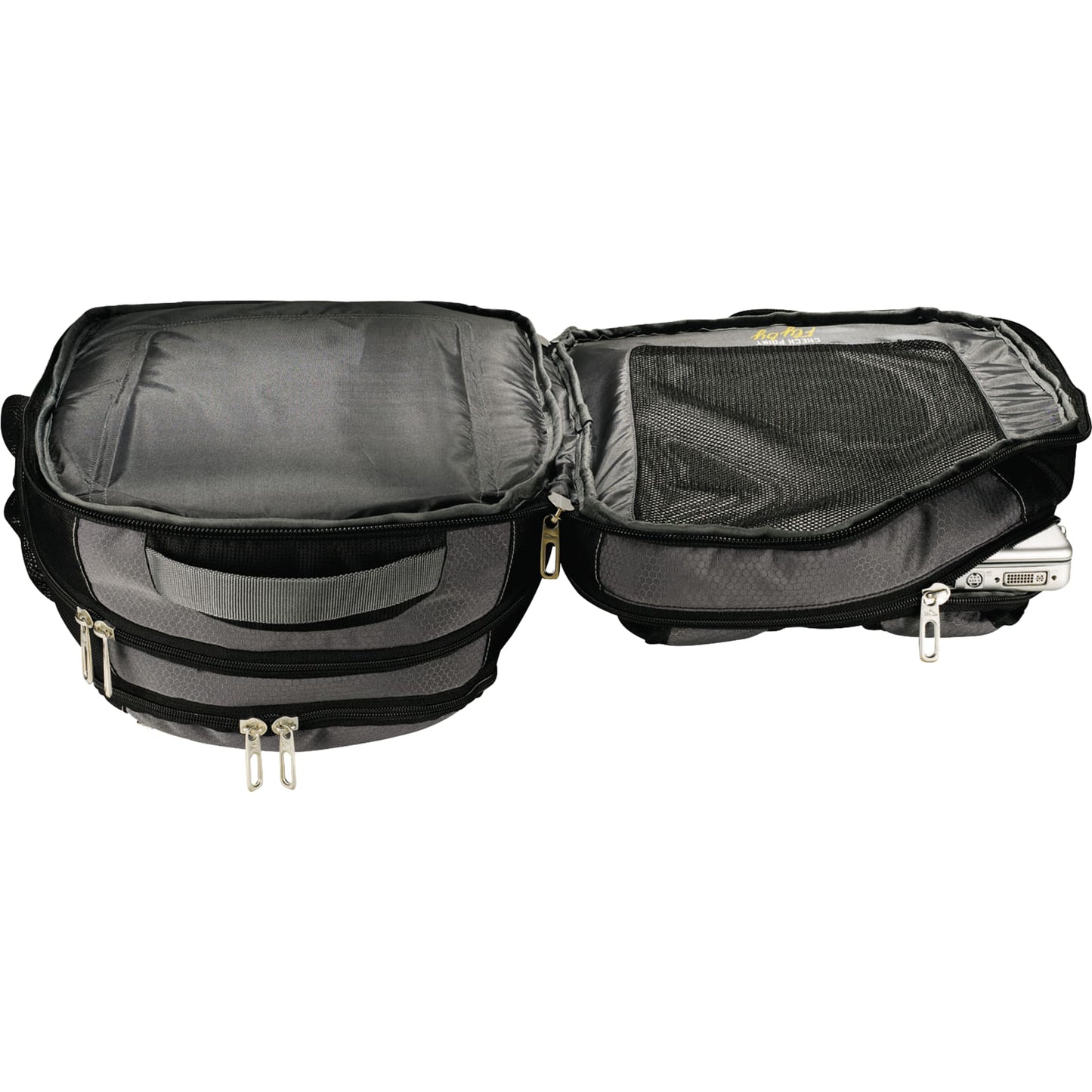 Front View of Gray High Sierra Fly-By 17" Computer Backpack