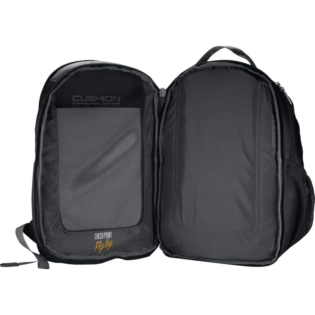 Front View of Gray High Sierra Fly-By 17" Computer Backpack