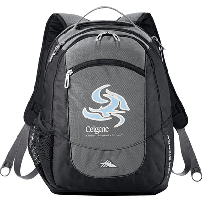 Front View of Gray High Sierra Fly-By 17" Computer Backpack