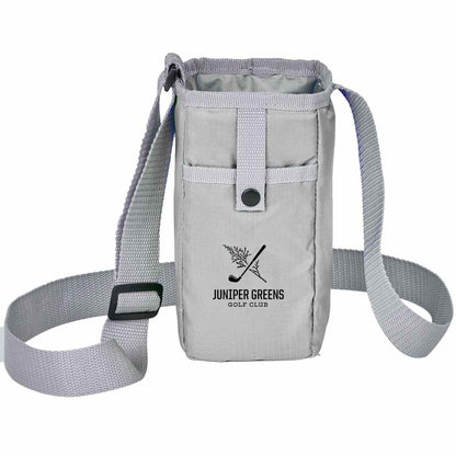 Front View of Gray Insulated Bottle Sling