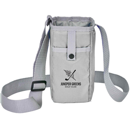 Front View of Gray Insulated Bottle Sling