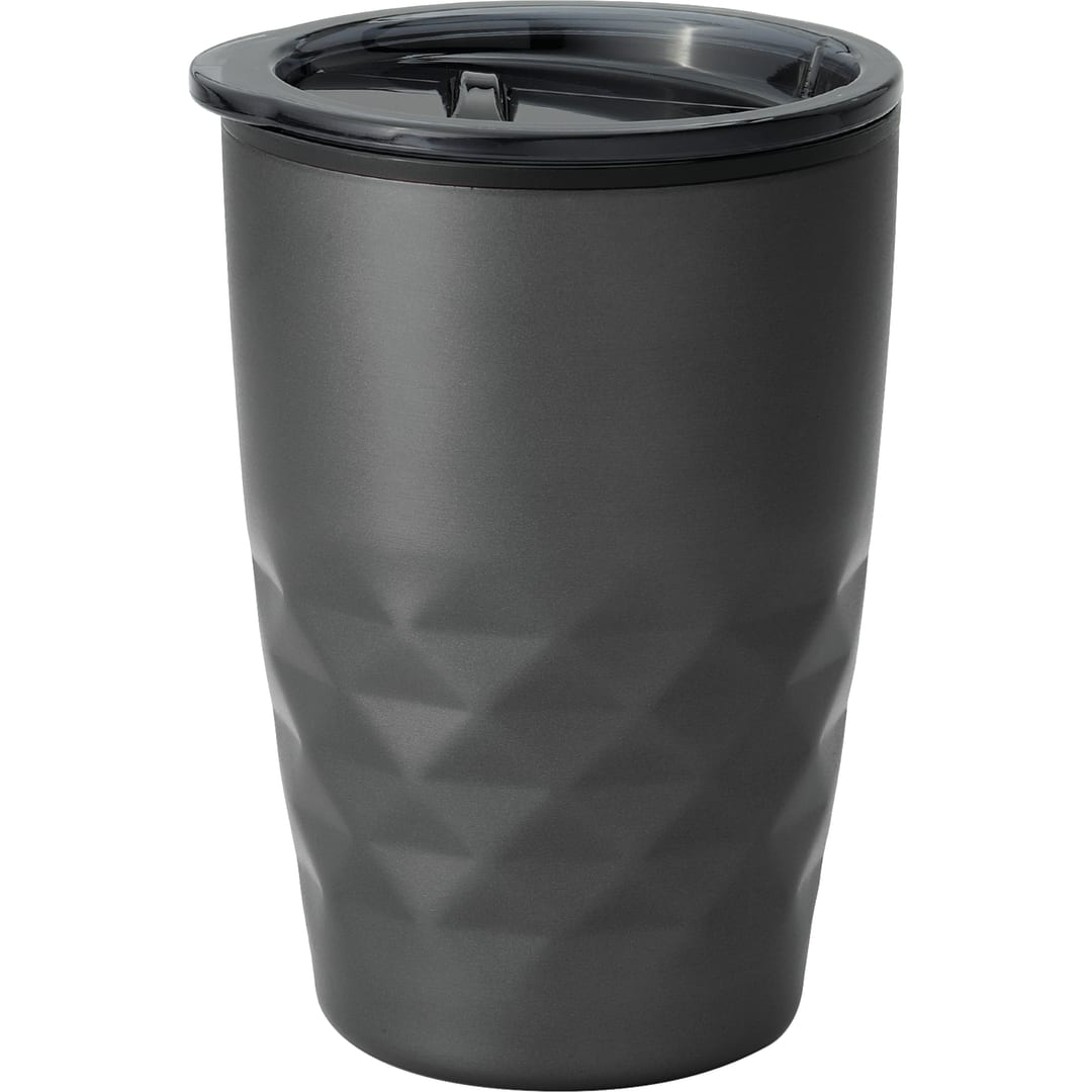 Front View of Gray Kappa 12oz Tumbler plain