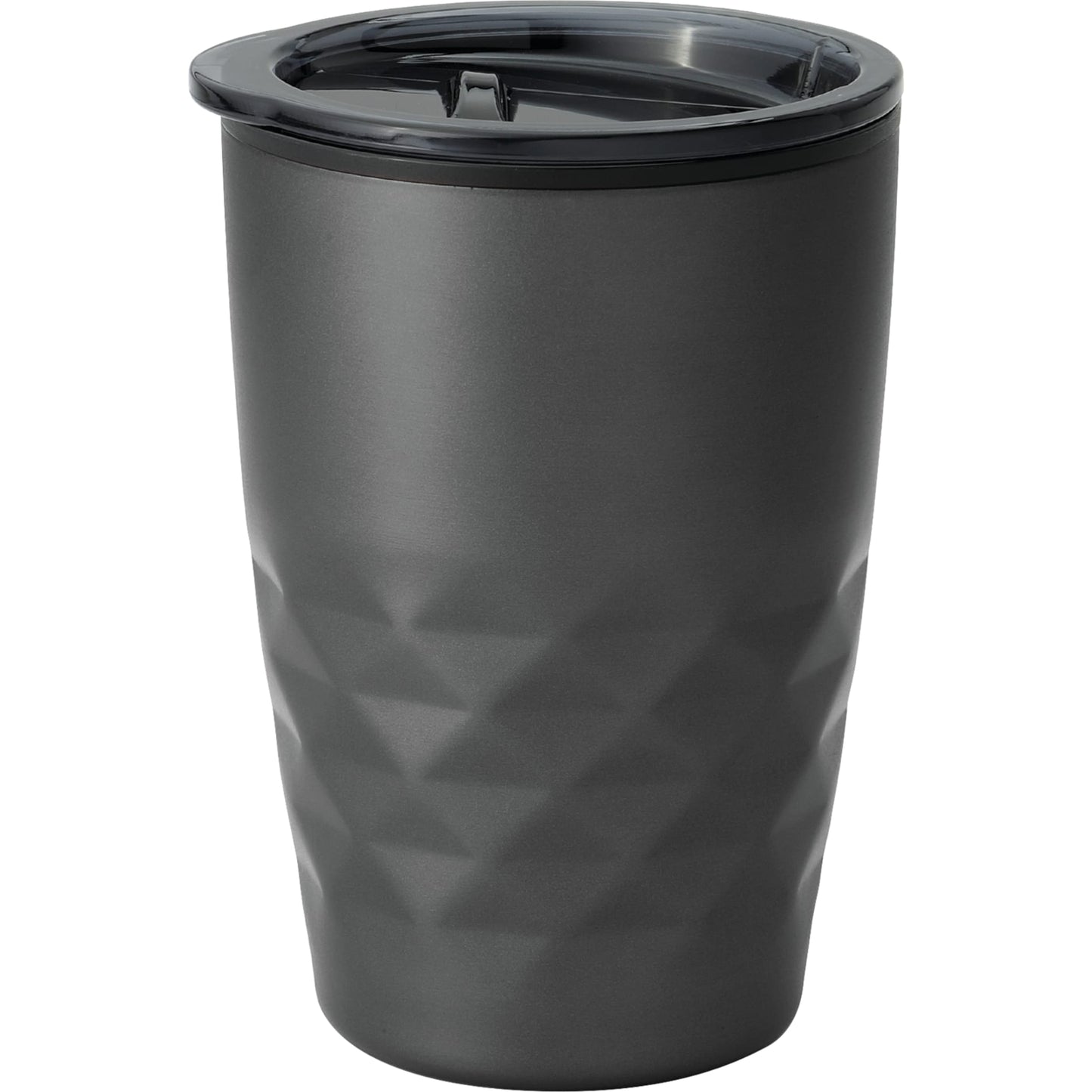 Front View of Gray Kappa 12oz Tumbler plain