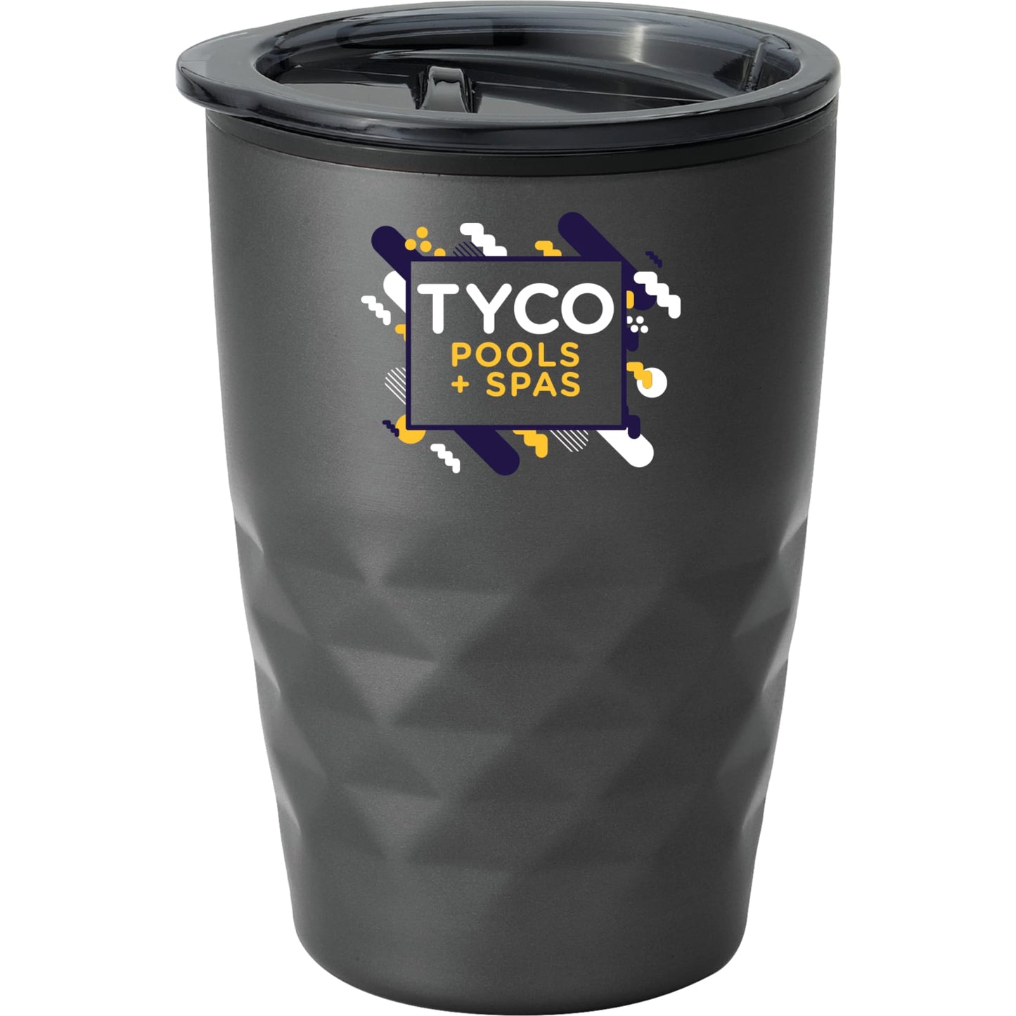 Front View of Gray Kappa 12oz Tumbler