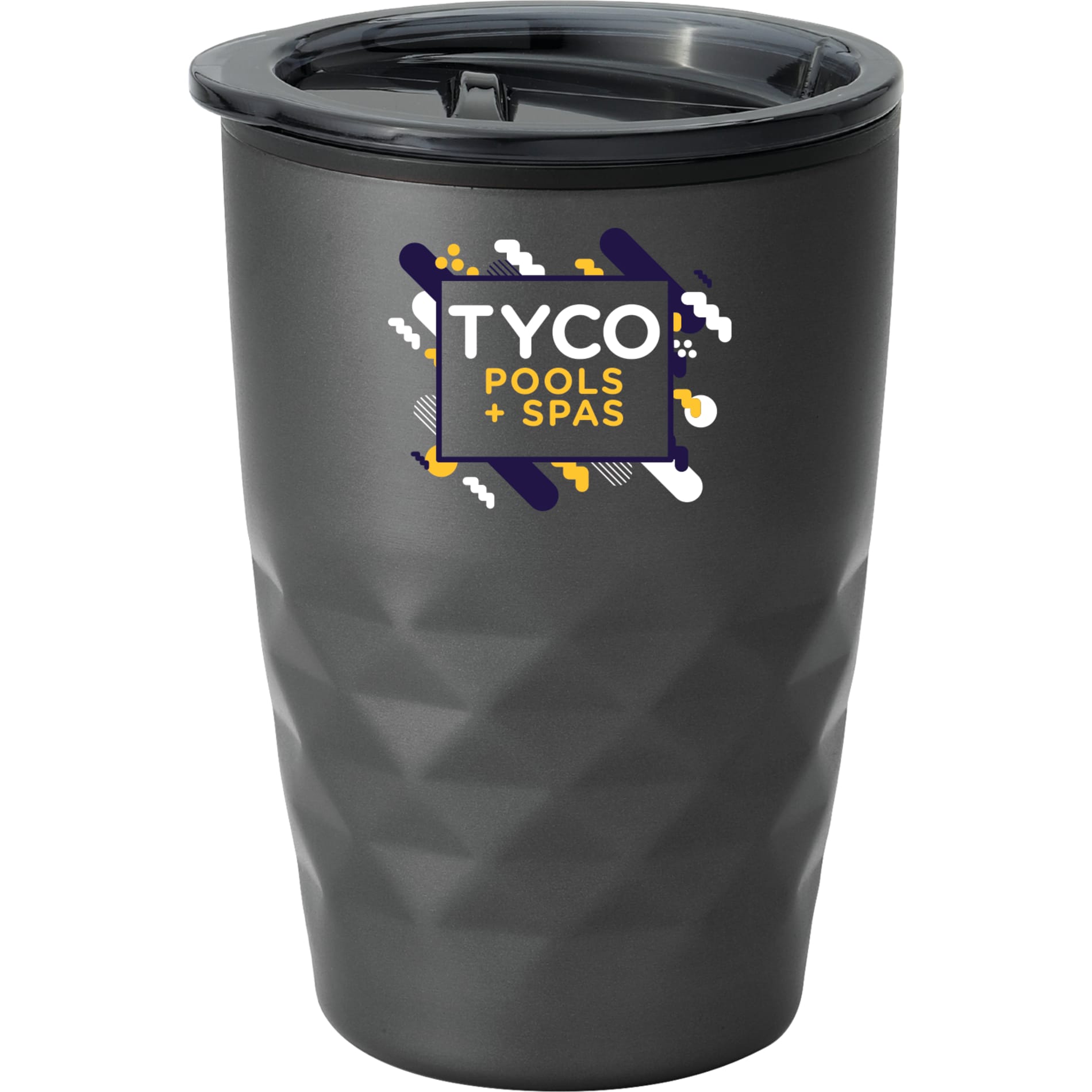 Front View of Gray Kappa 12oz Tumbler