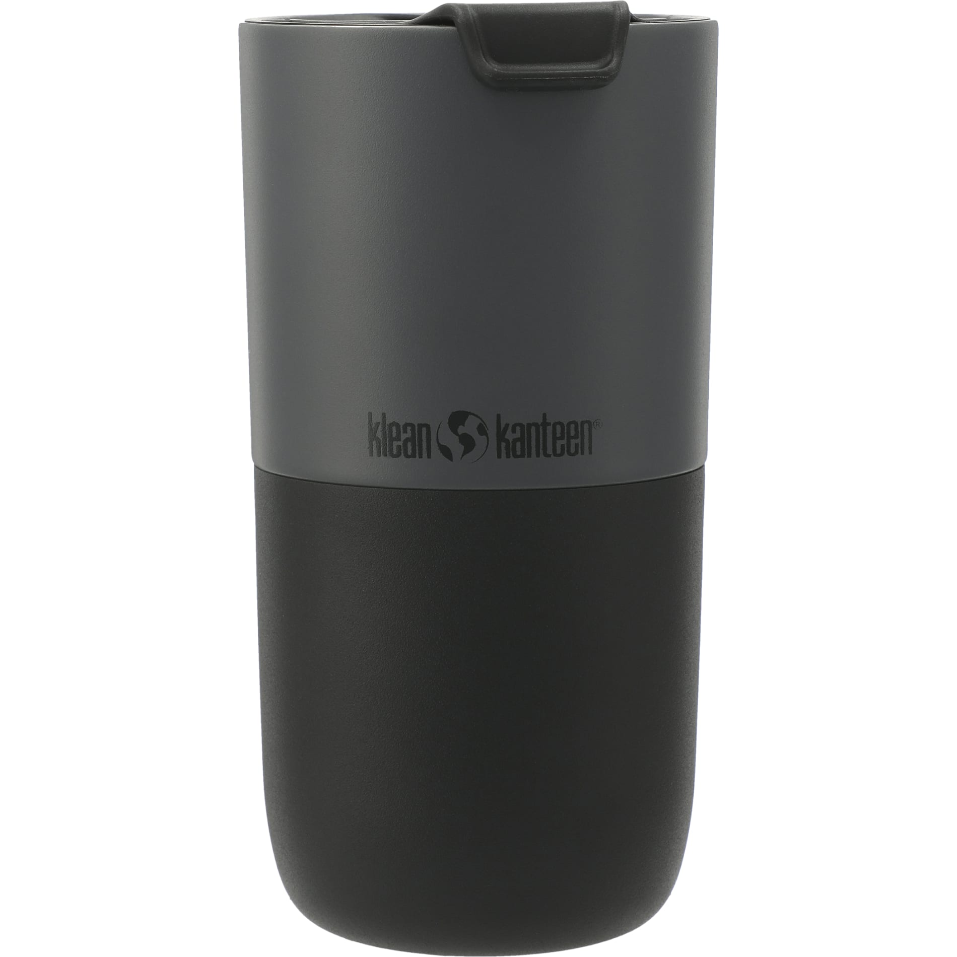 Front View of Gray Klean Kanteen Eco Rise 16oz Tumbler plain