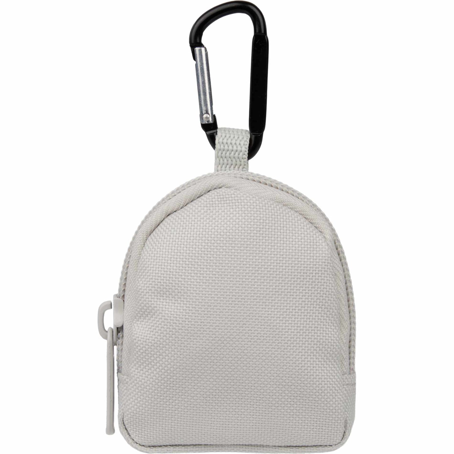 Front View of Gray Mini Backpack Bag Charm plain