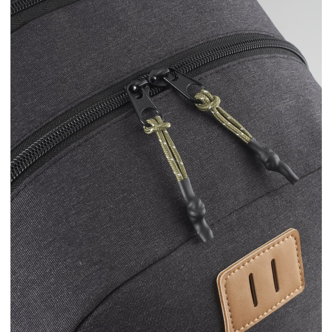 Front View of Gray NBN Linden 15" Computer Backpack