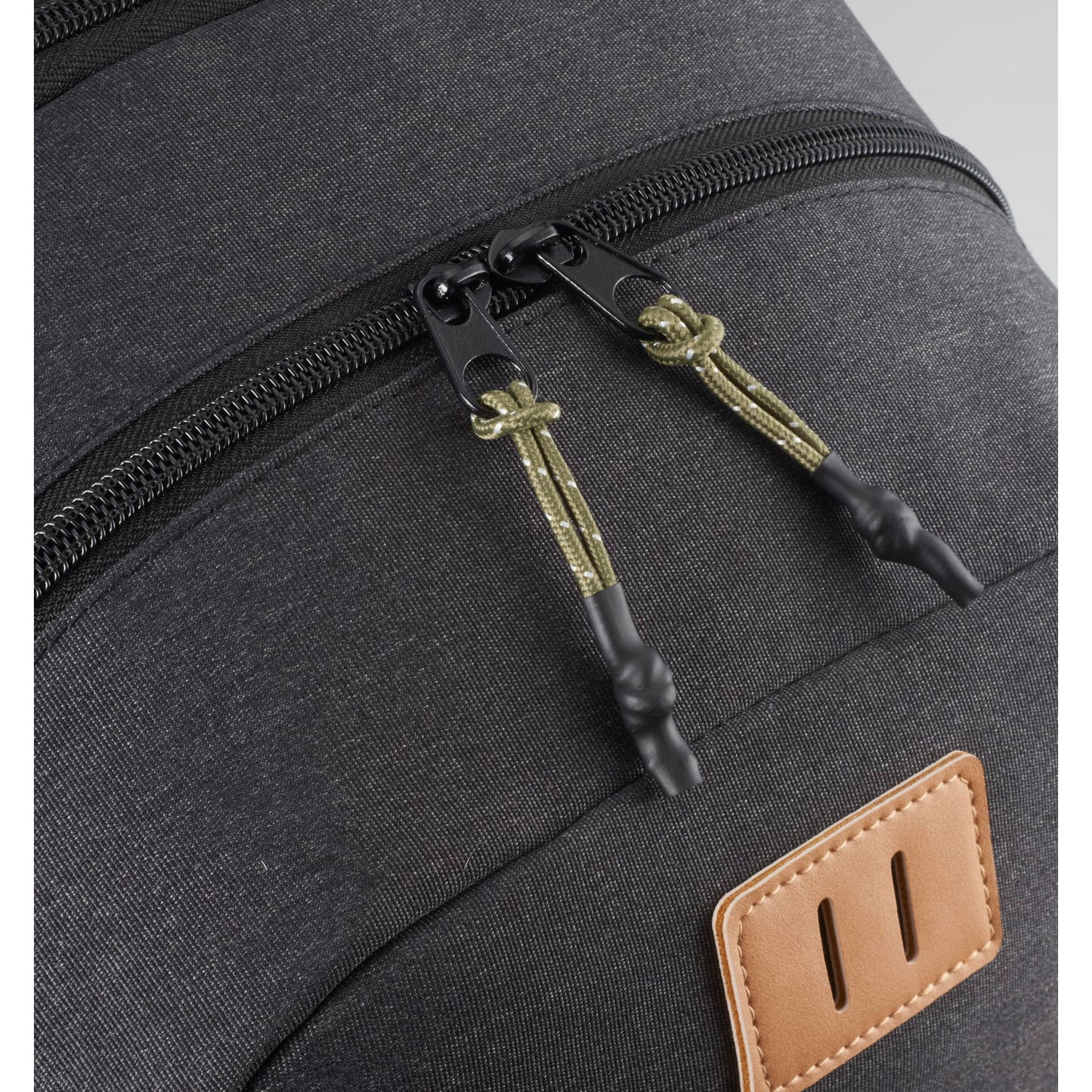 Front View of Gray NBN Linden 15" Computer Backpack
