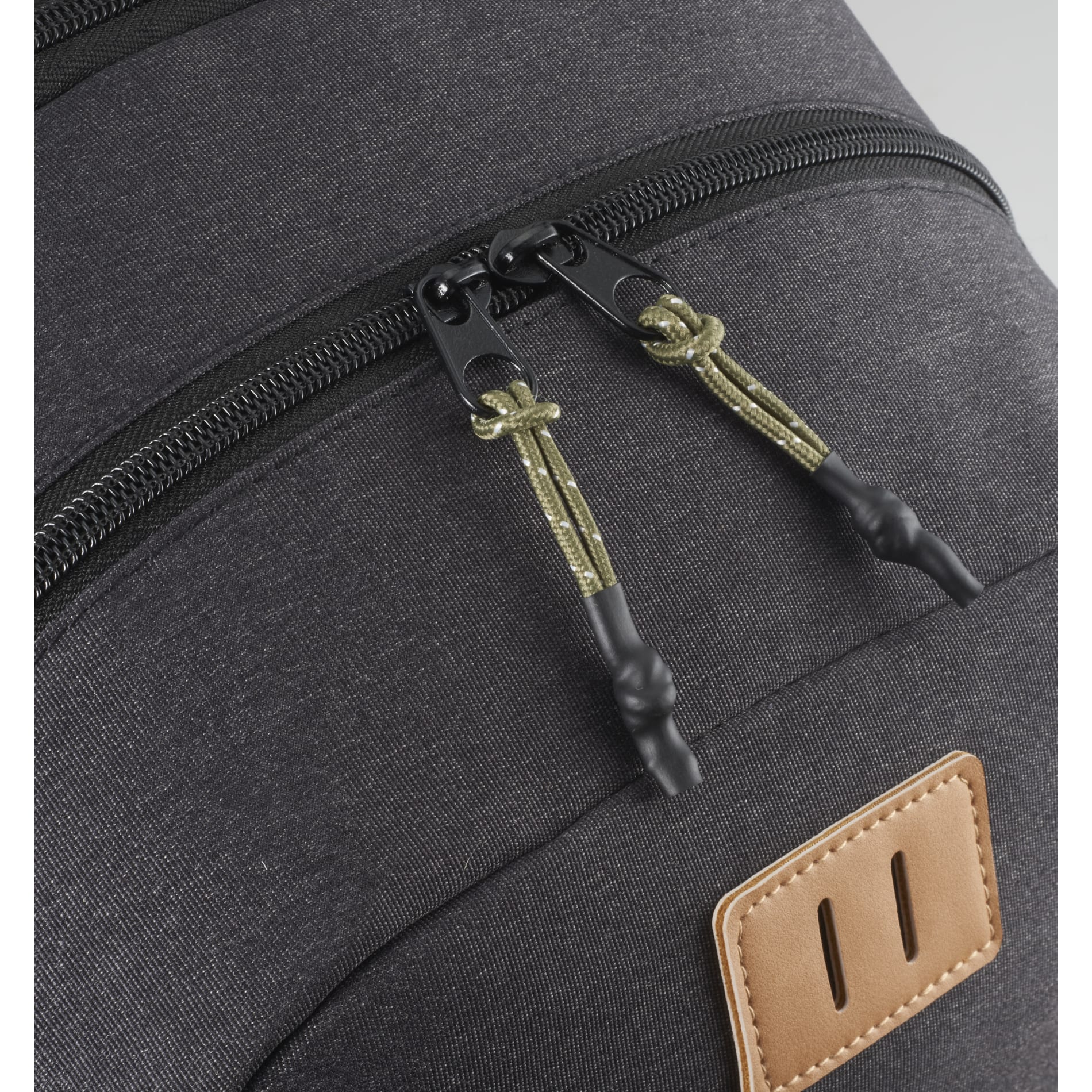 Front View of Gray NBN Linden 15" Computer Backpack