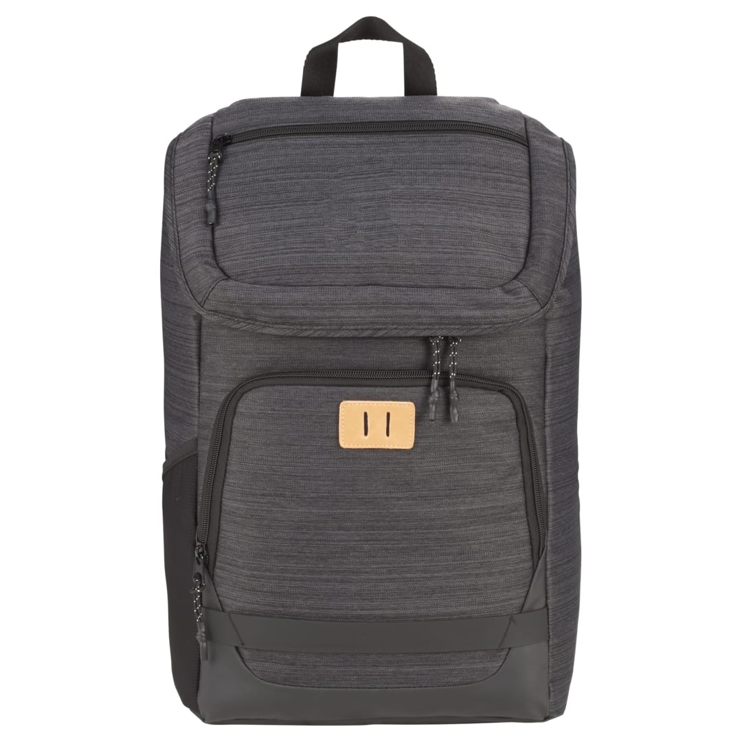 Front View of Gray NBN Mayfair 15" Computer Backpack plain