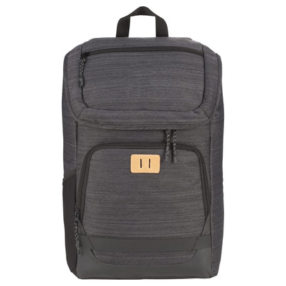 Front View of Gray NBN Mayfair 15" Computer Backpack plain