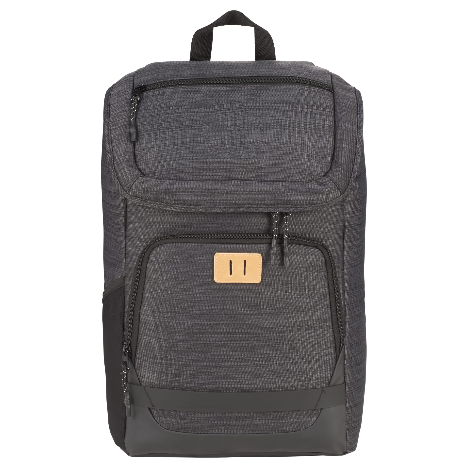 Front View of Gray NBN Mayfair 15" Computer Backpack plain