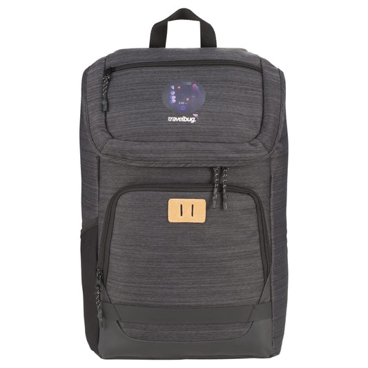 Front View of Gray NBN Mayfair 15" Computer Backpack