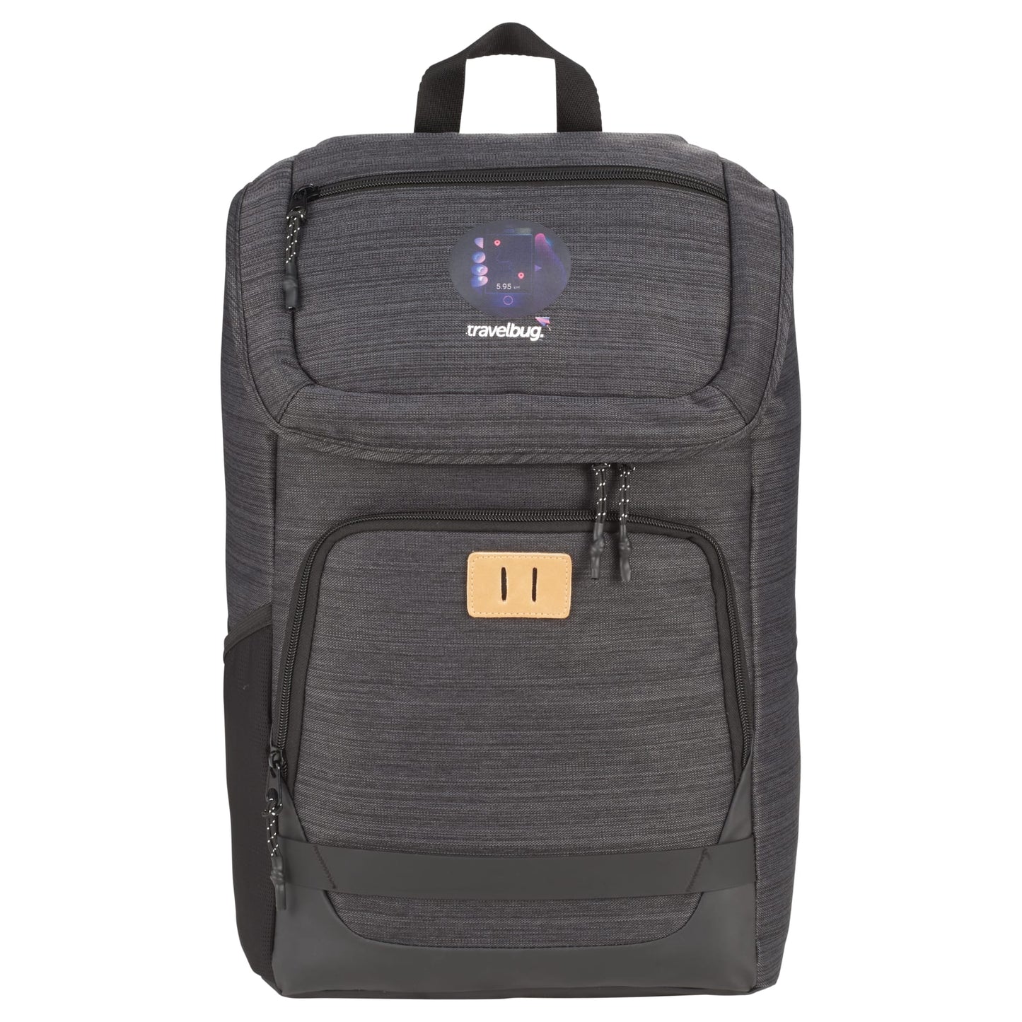 Front View of Gray NBN Mayfair 15" Computer Backpack
