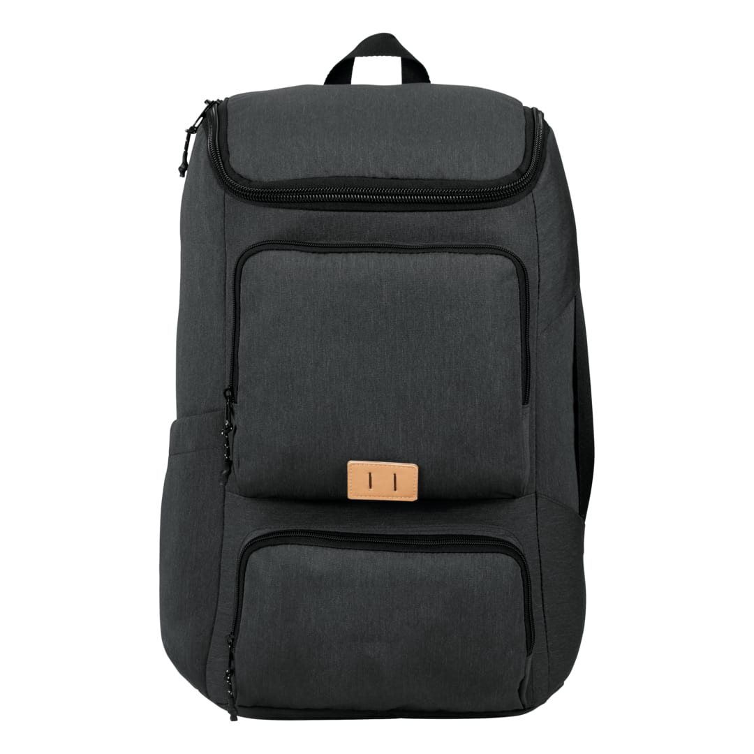 Front View of Gray NBN Trails 15" Computer Backpack plain