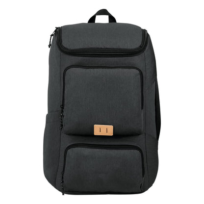 Front View of Gray NBN Trails 15" Computer Backpack plain
