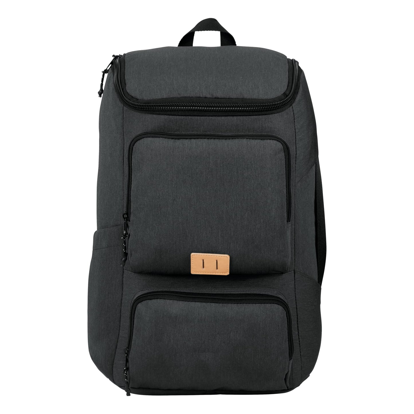Front View of Gray NBN Trails 15" Computer Backpack plain