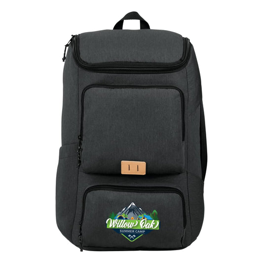 Front View of Gray NBN Trails 15" Computer Backpack