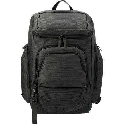 Front View of Gray NBN Whitby 15" Computer Backpack w/ USB Port plain